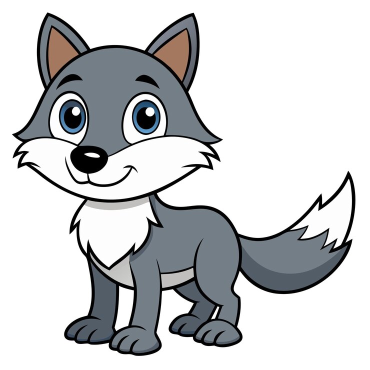 Cartoon Wolf vector