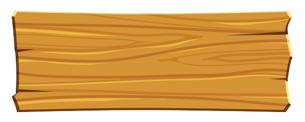 Vettore cartone animato di legno