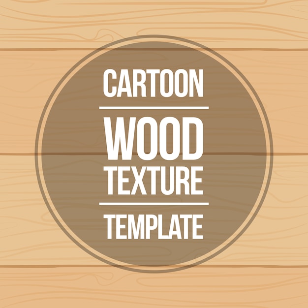 Vector cartoon wooden board top down texture template