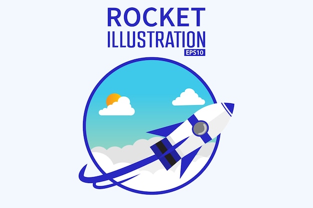 Концепция иллюстрации канониров 3d rocket background