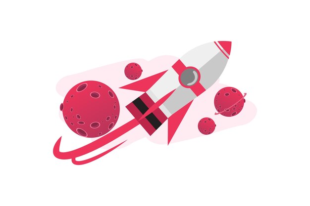 Cartoonist 3d rocket