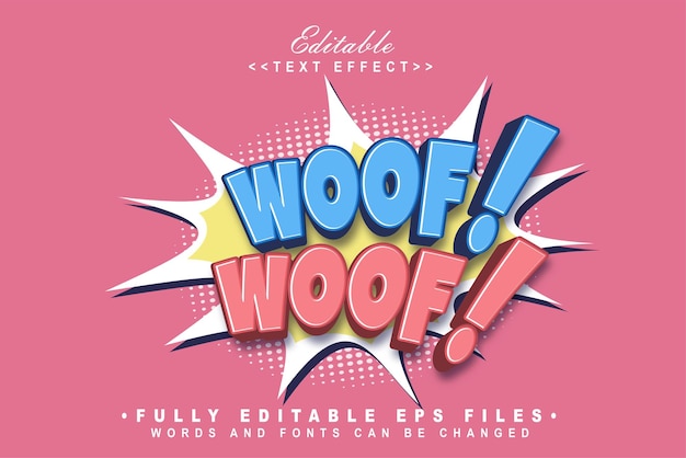 Cartoonwoof text effect