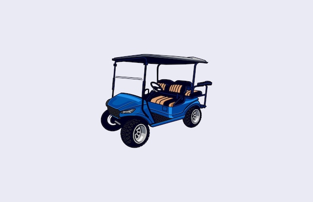 carts golf vector illustrations