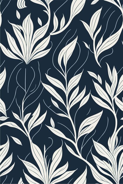 Casablanca Lilies Pattern in Nature's Vector Splendor