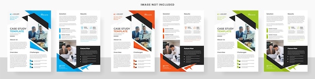 Case study professional flyer template
