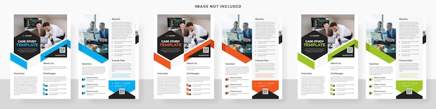 Case study professional flyer template