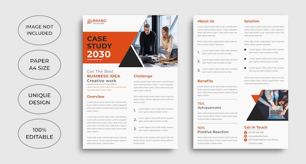 Case Study Template Design