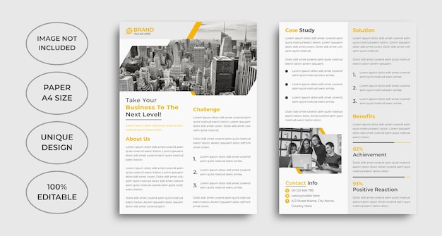 Case study template design