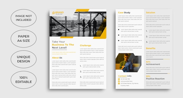 Case study template design