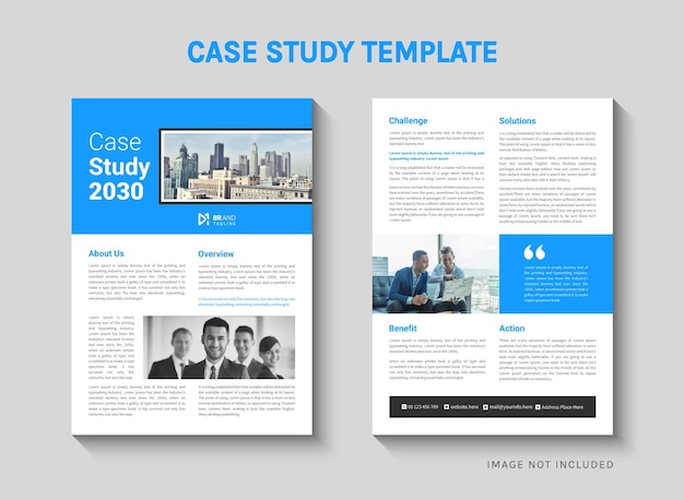 Vector case study template design