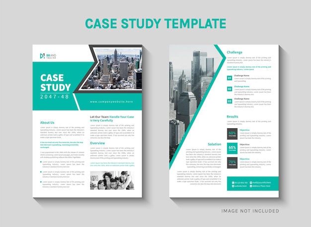 Vector case study template design