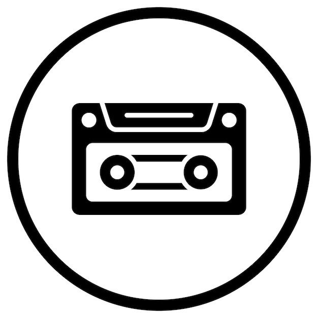 Casette Vector Icon Design Illustration