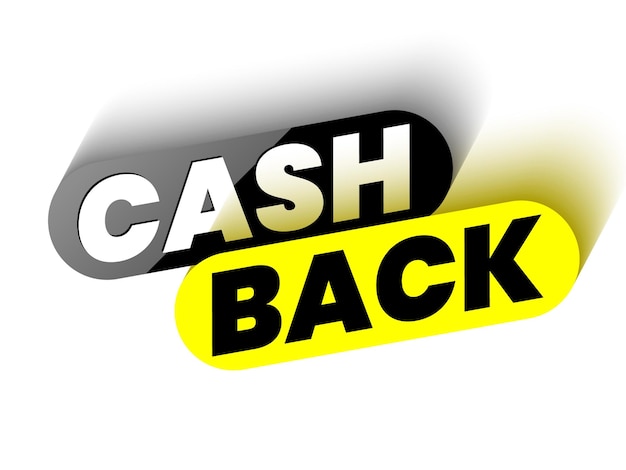 Cash back banner Vector illustration