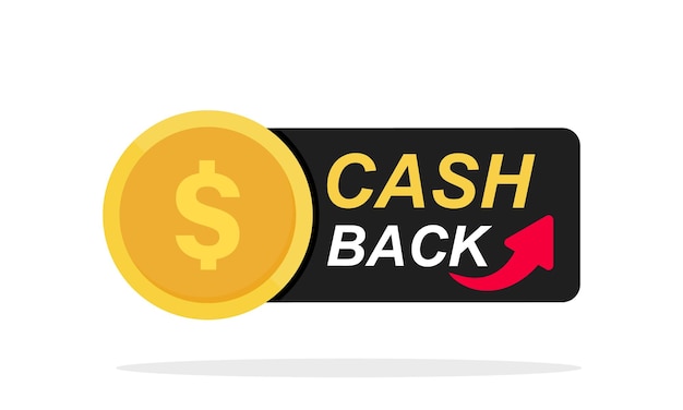 Cash back concetto di programma fedeltà cash back