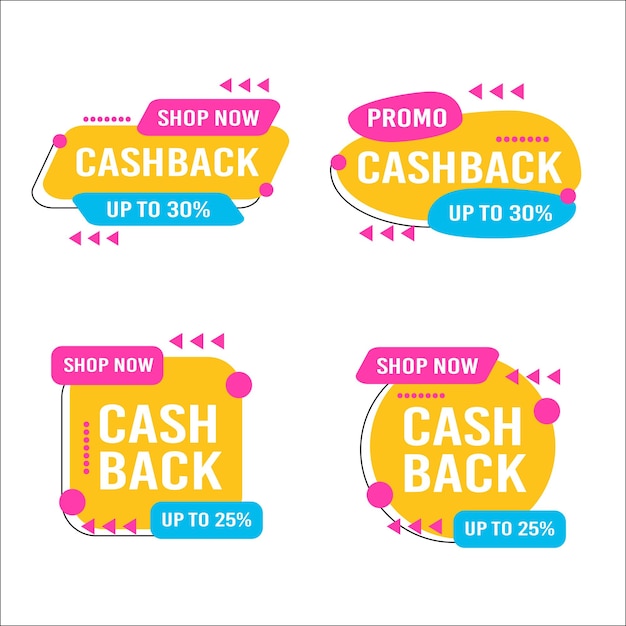 Cash Back Set Label for event