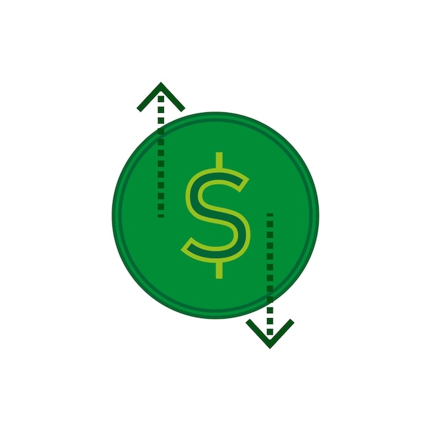 Cash flow icon money currency flow symbol inflow outflow icon business economy symbol