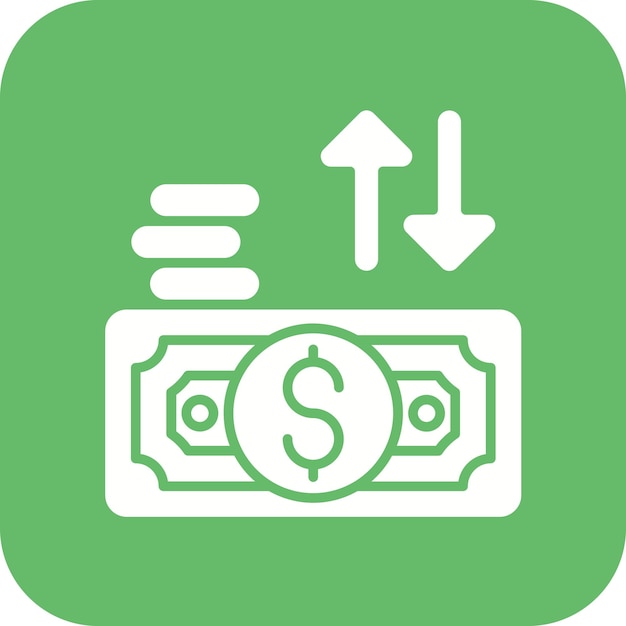 Векторное изображение значка денежных потоков может быть использовано для управления бизнесом