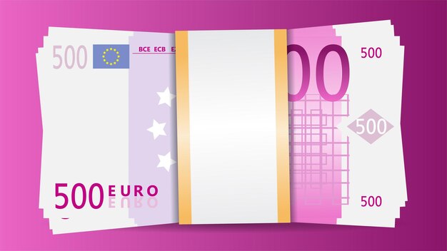 cash money bank notes flat design illustration