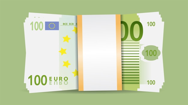 cash money bank notes flat design illustration