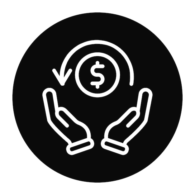 Cashback icoon vector afbeelding Kan worden gebruikt voor Web Store