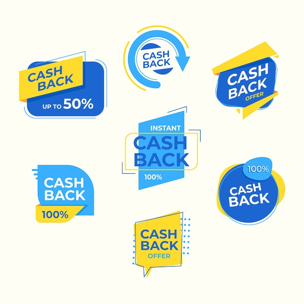 Cashback-labels met 50% korting