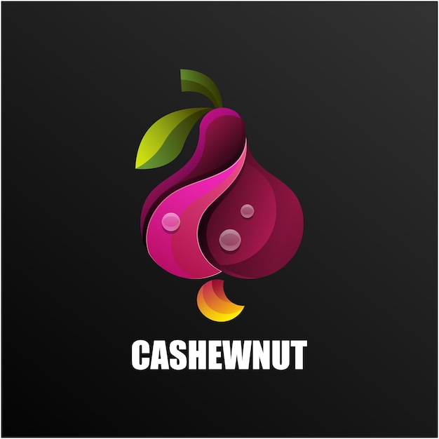 Cashewnut colorful logo