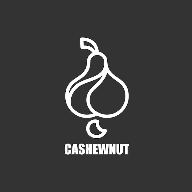 cashewnut lineart logo