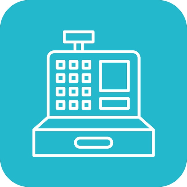 Cashier Machine vector icon Can be used for Restaurant iconset