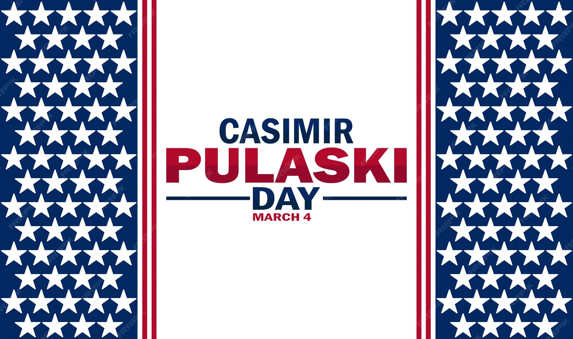 Premium Vector Casimir pulaski day vector illustration march 4