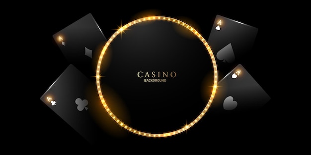 Казино фон векторные иллюстрации для азартных игр плакат баннер элегантный дизайн