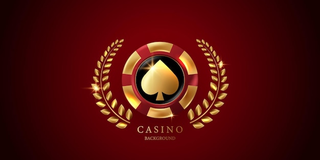 Illustrazione vettoriale di sfondo del casinò per il gioco d'azzardo poster banner design elegante