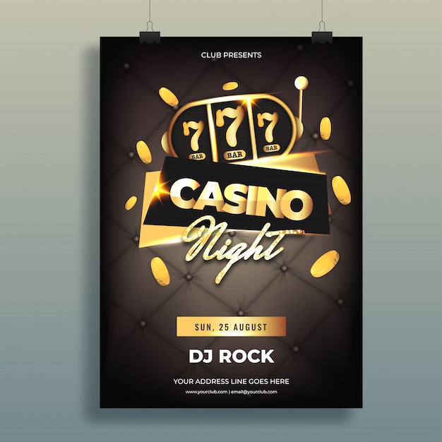 Vector casino background.