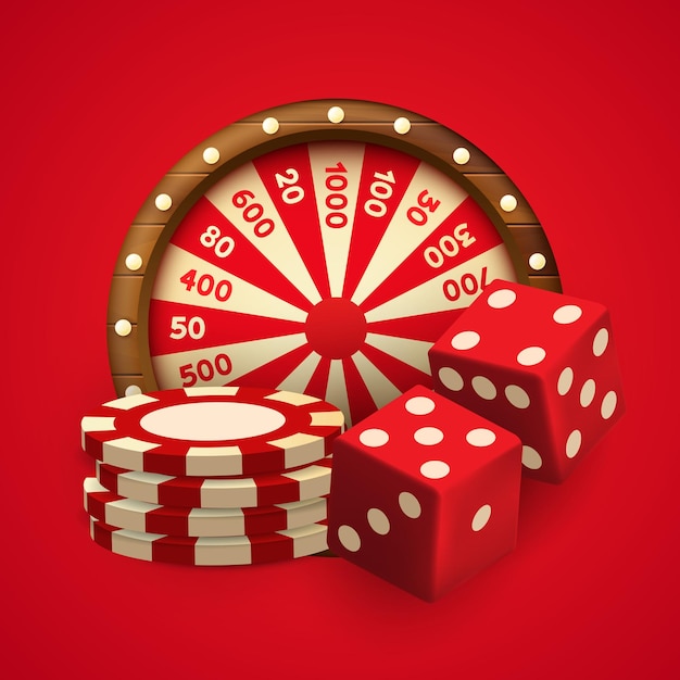 Casino Casino concept Background for online casino advertising Vector illustration