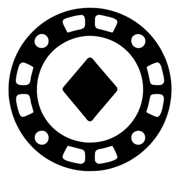 Vector casino chips pictogram