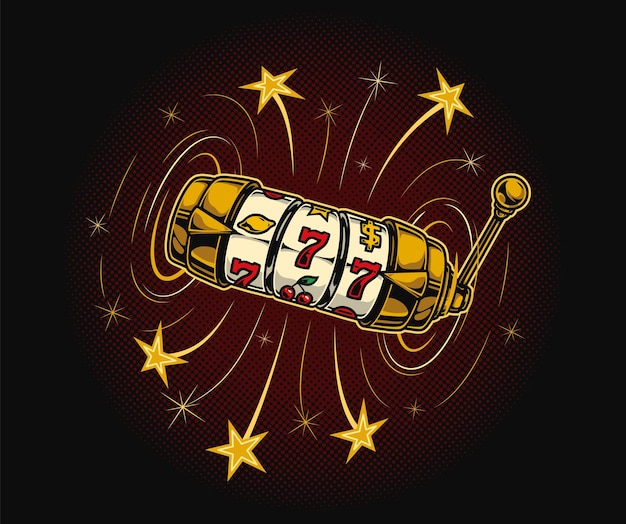 Vector casino colorful vintage template