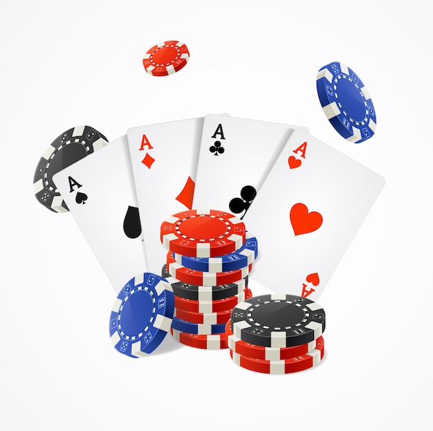 Casino Concept on a White Background Vector illustration