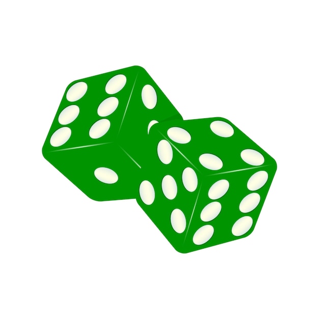 Vector casino dice. element for your design