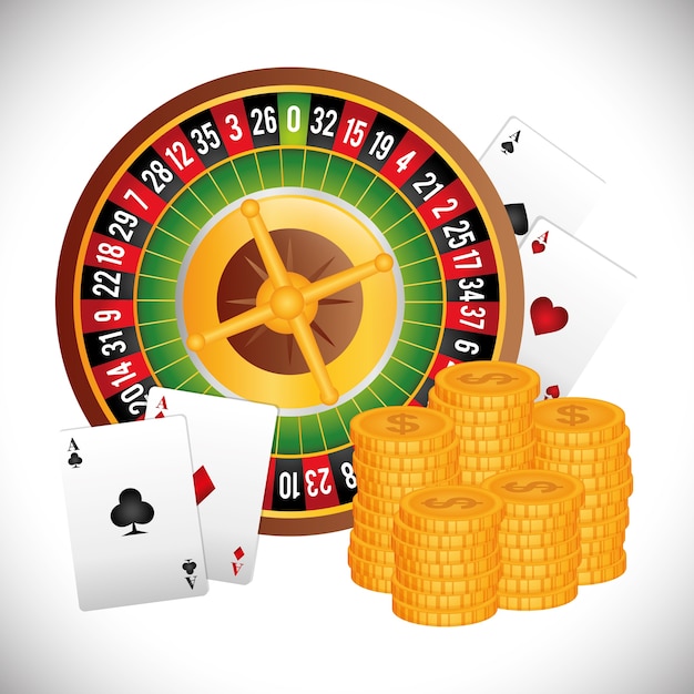 Vector casino gambling game