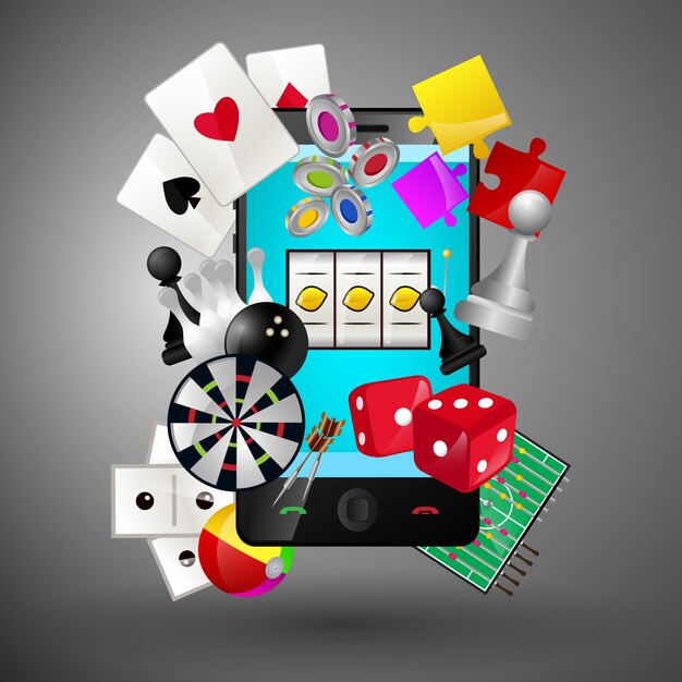 Casino games on smartphone 