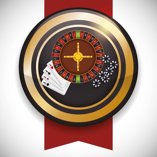 Vector casino icons design