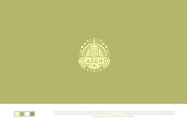 Vector casino logo design