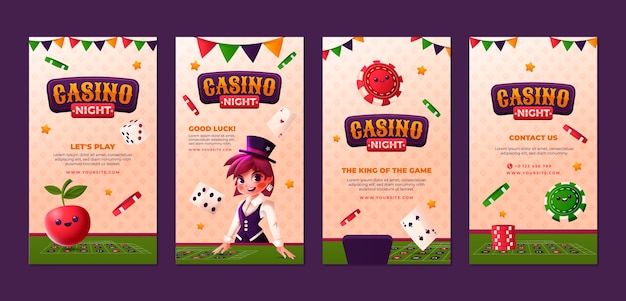 casino night template design