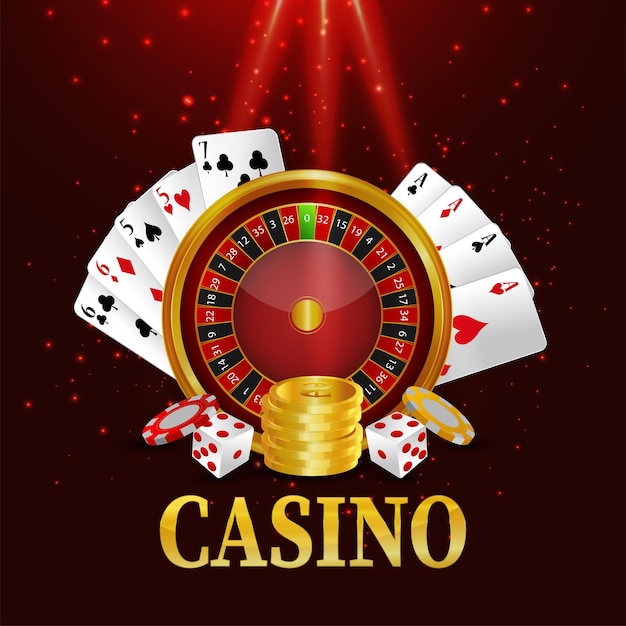 Casino online gambling game with casino chips