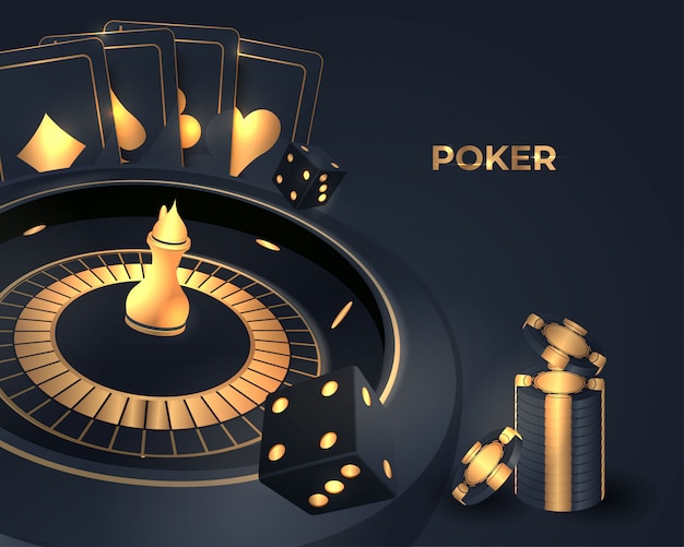 Ruota della roulette del poker del casinò