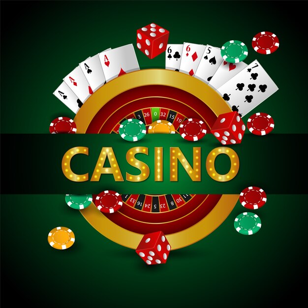 Casino-roulette met fiches