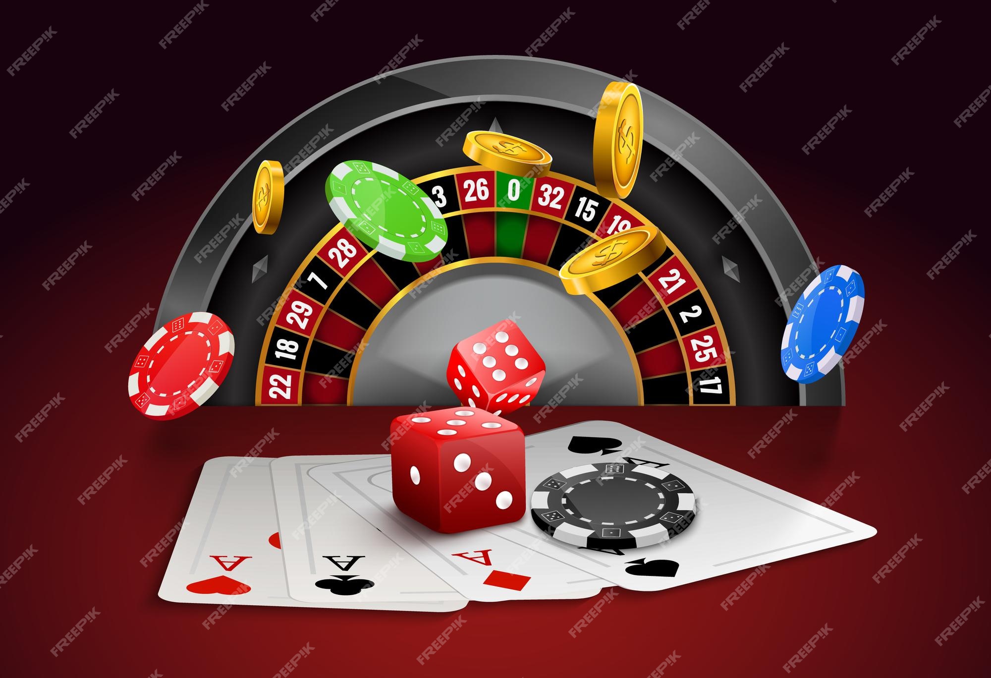 Playing Cards Poker Chips. Falling Dice Online Casino Gambling Realistic 3D  Gaming Concept with Vector Lucky Roulette Ilustração do Vetor - Ilustração  de fundo, jogar: 144813995