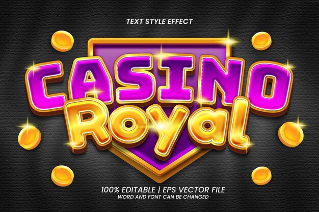 Casino Royal Text Effect Editable Luxury Style