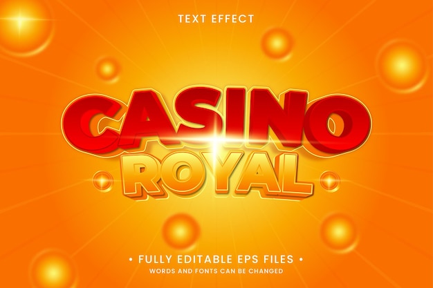 Casino royal text effect