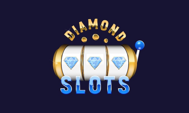 Vettore segno di slot del casinò modello di slot della macchina del casinò gamble casino slots design illustrazione vettoriale