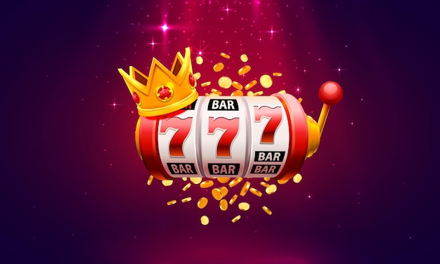 Casino slot winnaar banner uithangbord. vector illustratie